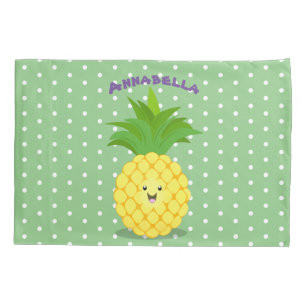 Housse D'oreillers Illustration d'ananas mignon