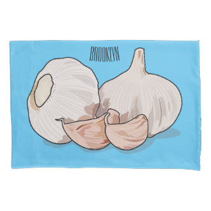 Housse D'oreillers Illustration de dessin sur l'ail