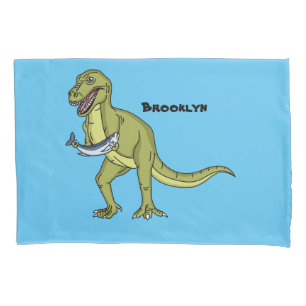 Housse D'oreillers Illustration de dinosaure T rex drôle