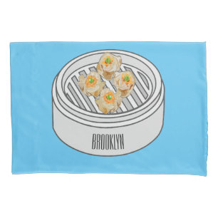 Housse D'oreillers Illustration de Shumai dim sum