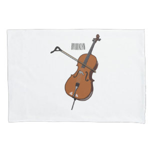 Housse D'oreillers Illustration de violoncelle