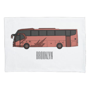 Housse D'oreillers Illustration du bus