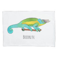 Illustration du caméléon de Jackson