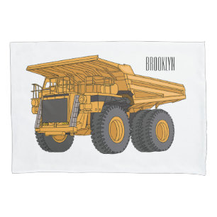 Housse D'oreillers Illustration d'un camion à grande échelle