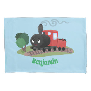 Housse D'oreillers Illustration d'une locomotive à vapeur mûre