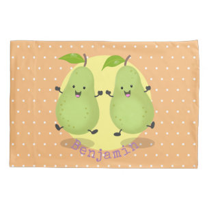 Housse D'oreillers Illustration d'une paire de poires mignonne