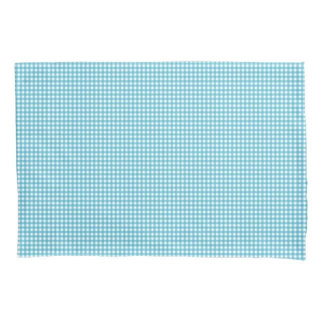 Housse D'oreillers Image showing a blue and white gingham pattern  (devant)