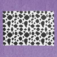 Impression d'animal motif vache noir blanc campagn