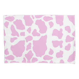Housse D'oreillers Impression de vache rose
