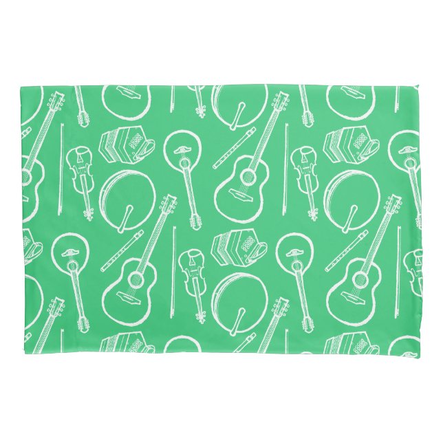 Housse D'oreillers Instruments de musique irlandaise simple Pilote st (devant)