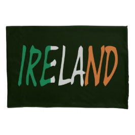Housse D'oreillers Irlande superposée sur le drapeau irlandais pccnt
