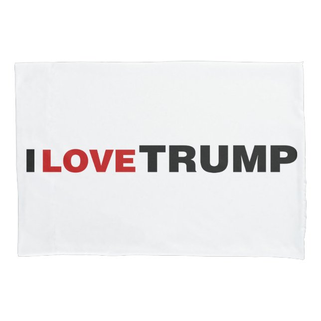 Housse D'oreillers J'aime Trump (devant)