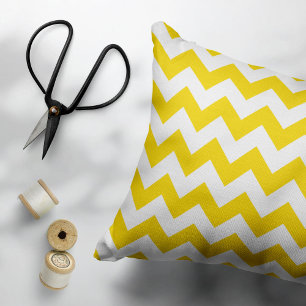 Housse D'oreillers Jaune Zigzag, Jaune Chevron, Motif géométrique