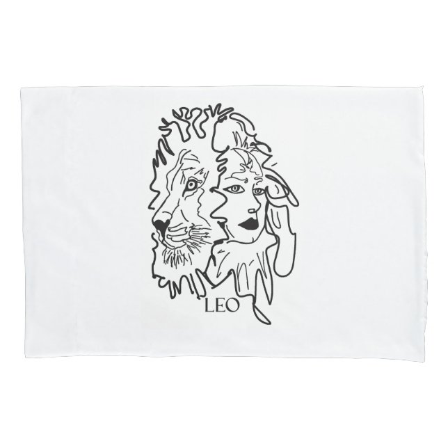 Housse D'oreillers Je suis LEO (devant)
