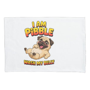 Housse D'oreillers Je Suis Pibble Lavez Mon Ventre