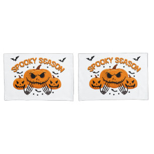 Housse D'oreillers Jeu de coquilles Halloween