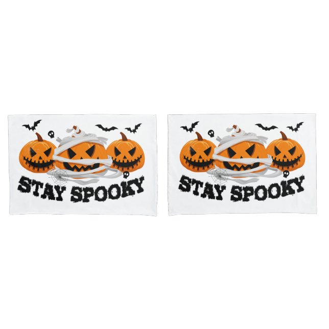 Housse D'oreillers Jeu de coquilles Halloween (devant-Set)
