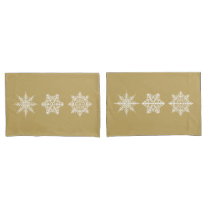 Housse D'oreillers Jeu d'oreillettes Snowflakes