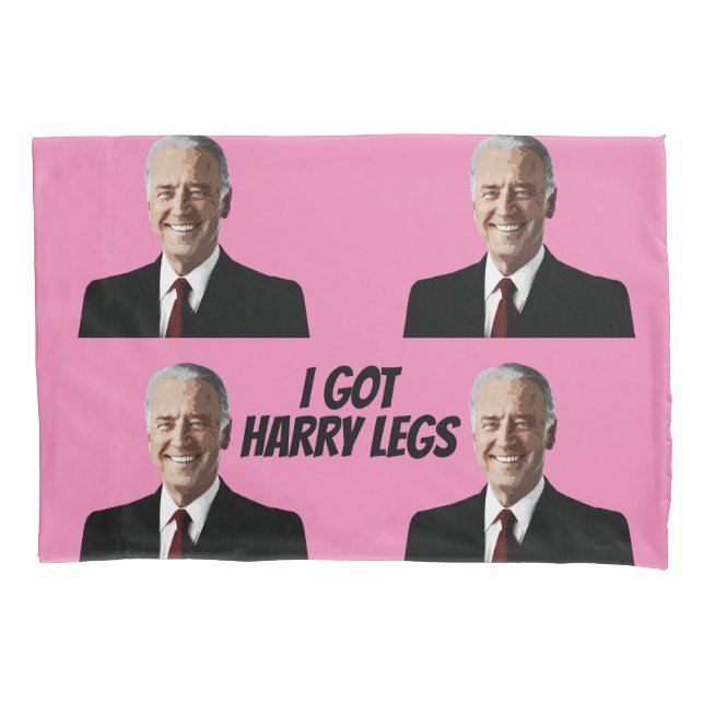HOUSSE D'OREILLERS JOE BIDEN HARRY LEGS PILLOWCATS (devant)