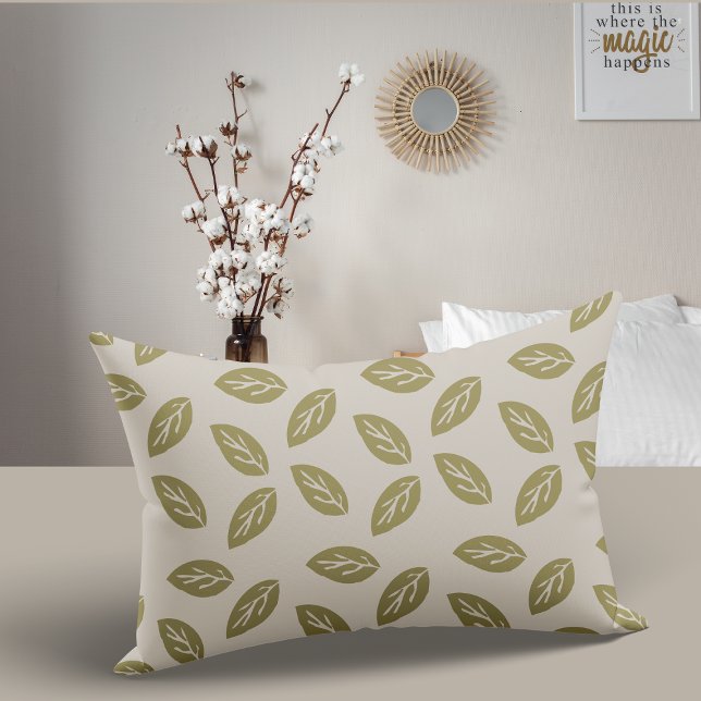 Housse D'oreillers Johan Leafs TWArt FullPattern Beige BG (Créateur téléchargé)