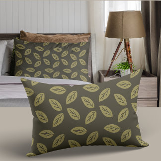 Housse D'oreillers Johan Leafs TWArt FullPattern DarkGreenBG
