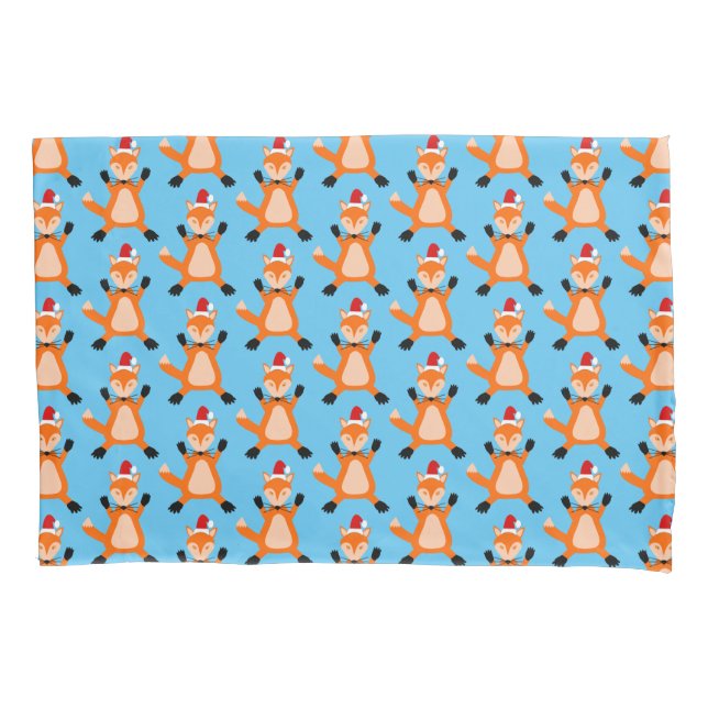 Housse D'oreillers Joli Noël Fox Motif double face (devant)
