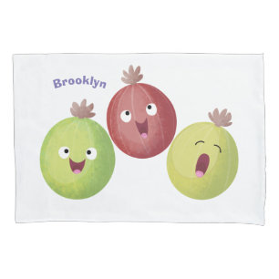 Housse D'oreillers Joli trio gooseberry chantant dessin animé