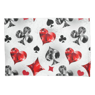 Housse D'oreillers Joueur de poker Joueur de cartes de jouer costumes