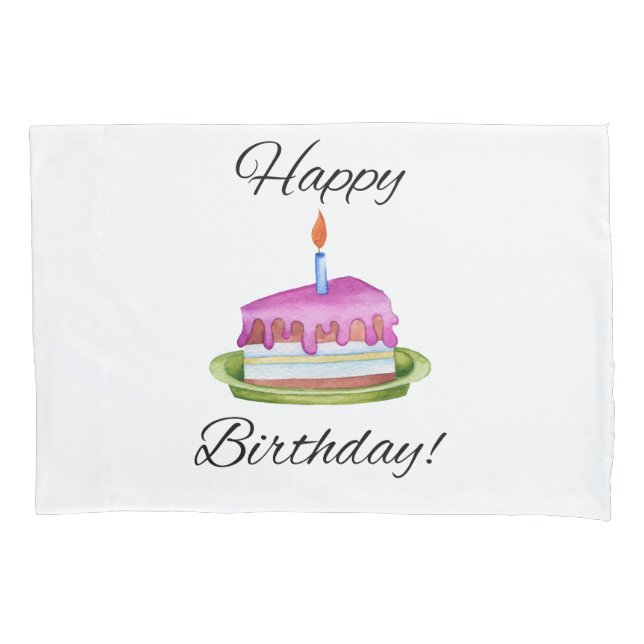 Housse D'oreillers Joyeux anniversaire ! (devant)