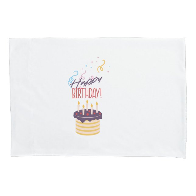 Housse D'oreillers Joyeux anniversaire (devant-gauche)