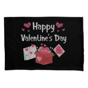 Housse D'oreillers Joyeux Valentines Jour Soyez mien Coeurs mignons
