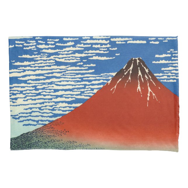 Housse D'oreillers Katsushika Hokusai - Vent Fin, Matin Clair (devant)