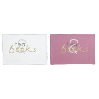 Housse D'oreillers Kit de thé et livres Pillowcase