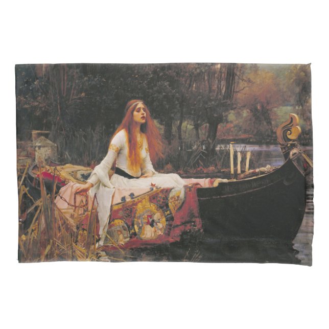 Housse D'oreillers La Dame de Shalott (Beauté médiévale) (devant-gauche)