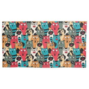 Housse D'oreillers La foule des chats