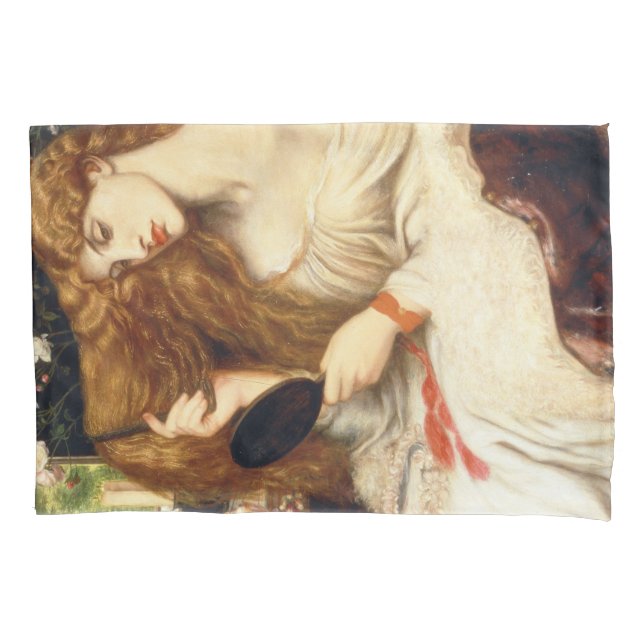 Housse D'oreillers Lady Lilith (Beauté étonnante avec cheveux rouges  (devant-gauche)