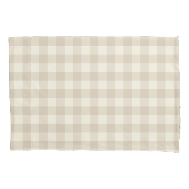 Housse D'oreillers Lapin En vichy - motif neutre. (devant)