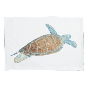 Housse D'oreillers L'art de la tortue de mer peinte