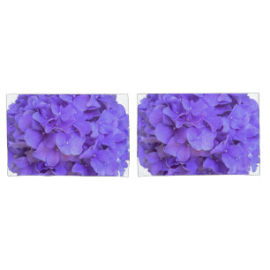 Housse D'oreillers Lavande lilas violet Hydrangeas violet Fleurs