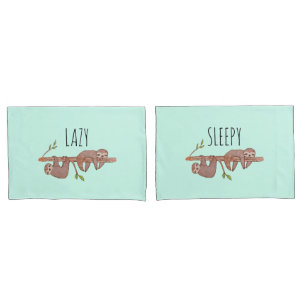 Housse D'oreillers Lazy & Sleepy Migny Design, Reversible