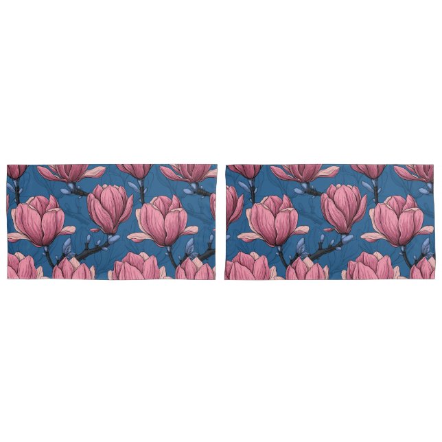 Housse D'oreillers Le jardin de Magnolia (devant-Set)