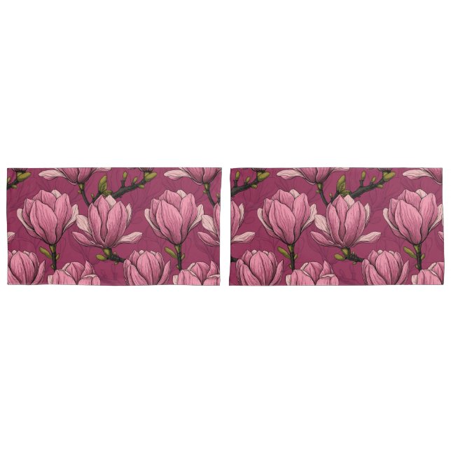 Housse D'oreillers Le jardin de Magnolia (devant-Set)