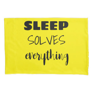 Housse D'oreillers Le sommeil résout tout le coque Coussin