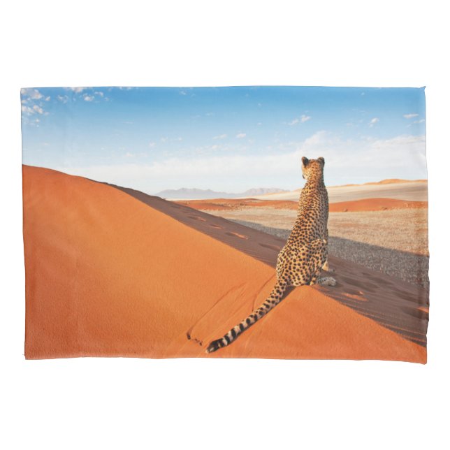 Housse D'oreillers Les déserts | Désert de Cheetah Savannah (devant)