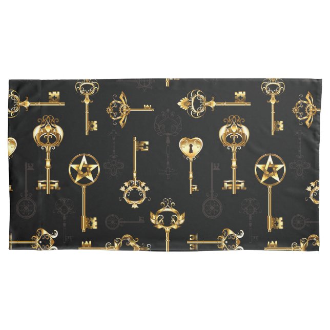 Housse D'oreillers Les Patters de Seamless avec Golden Keys (devant-gauche)