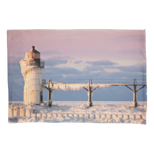 Housse D'oreillers Les phares Le phare du lac Michigan
