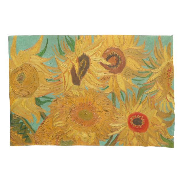 Housse D'oreillers Les tournesols de Van Gogh (devant-gauche)