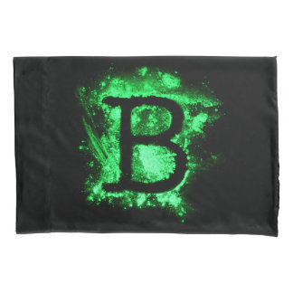Housse D'oreillers Lettre B - Alphabet majuscule vert