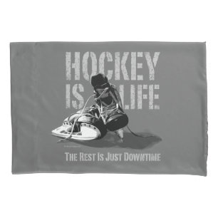 Housse D'oreillers L'hockey est la vie