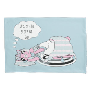 Housse D'oreillers Llama en pyjama